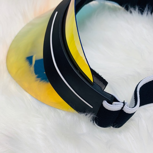 Futuristic sunvisor Mirror red silver orange - Picture 3 of 4